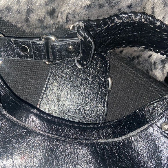 Studded Leather Hobo Shoulder Bag - Picture 12 of 13